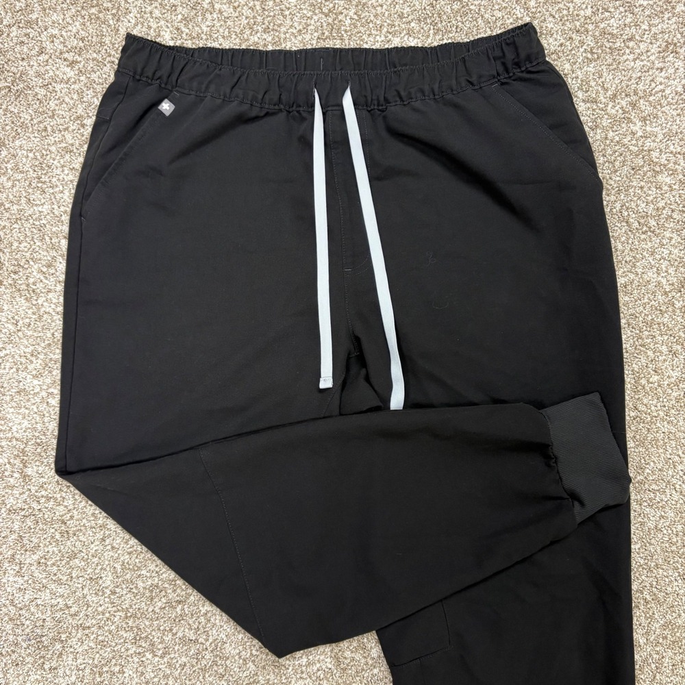 Figs Tansen Scrub Pants Mens Large Black Jogger Technical Nurse Medical